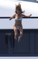 JENNIFER FLANVIN, SISTINE, SOPHIA and SCARLET STALLONE at a Yacht in Nice