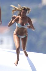JENNIFER FLANVIN, SISTINE, SOPHIA and SCARLET STALLONE at a Yacht in Nice