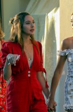 JENNIFER FLANVIN, SISTINE, SOPHIA and SCARLET STALLONE Out in Saint Tropez 07/12/2018