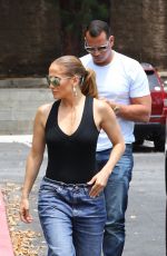 JENNIFER LOPEZ and Alex Rodriguez Shopping for an Office Space in Los Angeles 07/10/2018