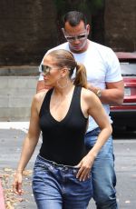JENNIFER LOPEZ and Alex Rodriguez Shopping for an Office Space in Los Angeles 07/10/2018