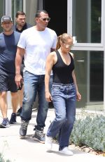 JENNIFER LOPEZ and Alex Rodriguez Shopping for an Office Space in Los Angeles 07/10/2018