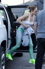 JENNIFER LOPEZ Arrives at a Gym in Los Angeles 07/13/2018