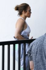 JENNIFER LOPEZ Arrives at a Gym in Los Angeles 07/13/2018