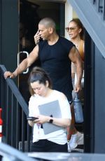 JENNIFER LOPEZ in Leggings and Sports Bra Leaves a Gym in Brentwood 07/09/2018