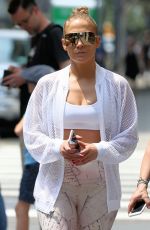 JENNIFER LOPEZ Leaves a Gym in New York 07/01/2018