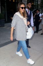 JESSICA ALBA Leaves Crosby Street Hotel in New York 07/24/2018