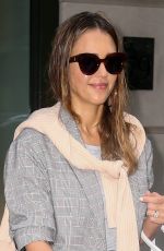 JESSICA ALBA Leaves Crosby Street Hotel in New York 07/24/2018