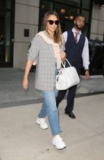 JESSICA ALBA Leaves Crosby Street Hotel in New York 07/24/2018
