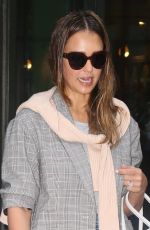 JESSICA ALBA Leaves Crosby Street Hotel in New York 07/24/2018