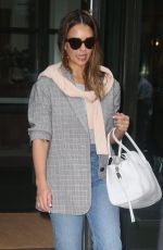JESSICA ALBA Leaves Crosby Street Hotel in New York 07/24/2018