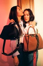 JESSICA and KRYSTAL JUNG for Fendi My Peekaboo 2018 Campaign