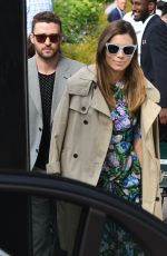 JESSICA BIEL and Justin Timberlake at Wimbledon Tennis Championships in London 07/10/2018