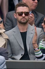 JESSICA BIEL and Justin Timberlake at Wimbledon Tennis Championships in London 07/10/2018