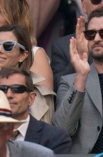 JESSICA BIEL and Justin Timberlake at Wimbledon Tennis Championships in London 07/10/2018