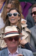 JESSICA BIEL and Justin Timberlake at Wimbledon Tennis Championships in London 07/10/2018