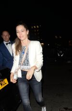 JESSICA BIEL Arrives at Serafina Sama Q&A in London 07/10/2018