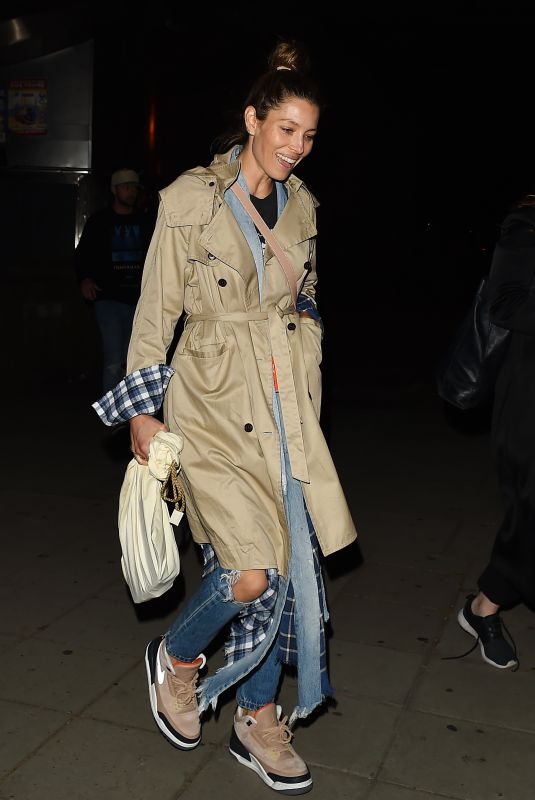 JESSICA BIEL Night Out in London 07/11/2018