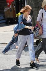 JESSICA CHASTAIN on the Set of It: Chapter Two in Toronto 07/11/2018