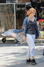 JESSICA CHASTAIN on the Set of It: Chapter Two in Toronto 07/11/2018