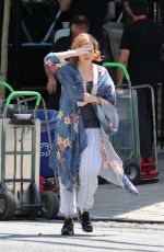 JESSICA CHASTAIN on the Set of It: Chapter Two in Toronto 07/11/2018
