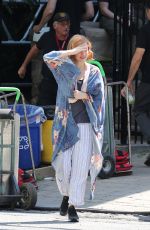 JESSICA CHASTAIN on the Set of It: Chapter Two in Toronto 07/11/2018