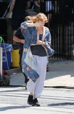 JESSICA CHASTAIN on the Set of It: Chapter Two in Toronto 07/11/2018
