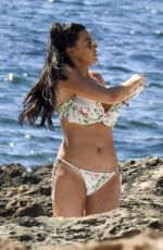 JESSICA WRIGHT in Bikini at a Beach in Ibiza 07/02/2018