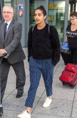 JODIE WHITTAKER and MANDEEP GILL at Heathrow Airport in London 07/23/2018