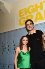 JOEY KING at Eighth Grade Screening at Le Conte Middle School in Los Angeles 07/11/2018