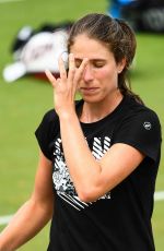 JOHANNA KONTA Practices at Aorangi Practice Courts in Wimbledon 07/04/2018