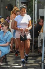 JORDYN WOODS at Zinque Cafe in West Hollywood 07/20/2018