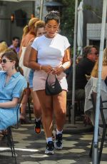 JORDYN WOODS at Zinque Cafe in West Hollywood 07/20/2018