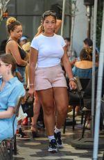 JORDYN WOODS at Zinque Cafe in West Hollywood 07/20/2018