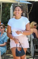 JORDYN WOODS at Zinque Cafe in West Hollywood 07/20/2018