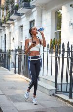 JOURDAN DUNN at Glaceau Amartwater Workout and Brunch in London 07/26/2018