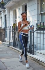 JOURDAN DUNN at Glaceau Amartwater Workout and Brunch in London 07/26/2018