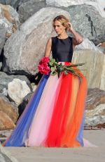 JULIA ROBERTS on the Set of a Photoshoot on the Beach in Malibu 07/20/2018