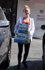 JULIANNE HOUGH Buying a Boxes of Beer in Studio City 07/04/2018