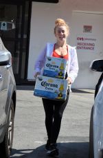 JULIANNE HOUGH Buying a Boxes of Beer in Studio City 07/04/2018