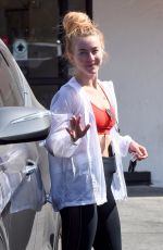 JULIANNE HOUGH Leaves a Gym in Los Angeles 07/04/2018