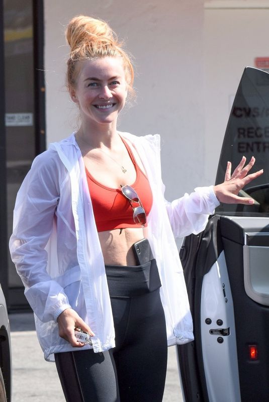 JULIANNE HOUGH Leaves a Gym in Los Angeles 07/04/2018