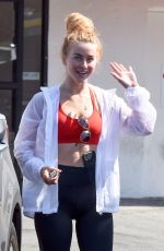 JULIANNE HOUGH Leaves a Gym in Los Angeles 07/04/2018