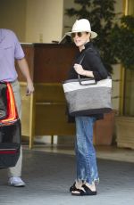 JULIANNE MOORE Leaves Her Hotel in Los Angeles 07/19/2018