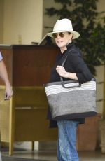 JULIANNE MOORE Leaves Her Hotel in Los Angeles 07/19/2018