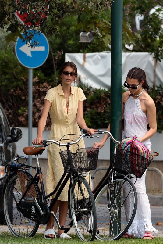 KAIA GERBER and VITTORIA CERETTI Out in Forte Dei Marmi 07/27/2018