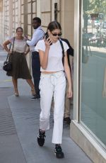 KAIA GERBER Arrives at Saint Laurent Office in Paris 07/02/2018