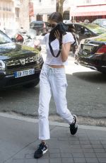 KAIA GERBER Arrives at Saint Laurent Office in Paris 07/02/2018