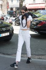 KAIA GERBER Arrives at Saint Laurent Office in Paris 07/02/2018