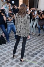 KAIA GERBER Arrives at Vogue Dinner Party in Paris 07/03/2018